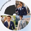 LHXzizizi White Pocket Squares for Men Prefolded, Pre-Folded Handkerchiefs for