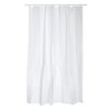 MSV White Polyester Shower Curtain 120 X 200