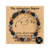 GBTBYS Graduation Gifts, Graduation Bracelet, The Adventure Begins Bracelets Cpmpass