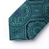 HISDERN Floral Paisley Wedding Tie Handkerchief Men's Necktie & Pocket