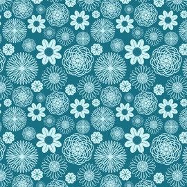 GRAPHICS & MORE Geometric Flower Pattern Gift Wrap Wrapping Paper Rolls