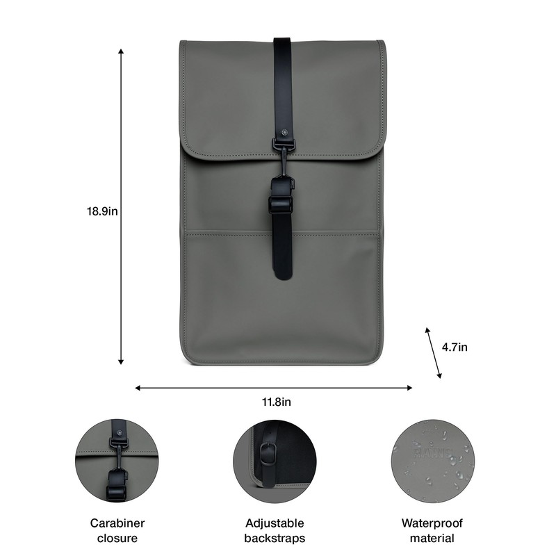RAINS Backpack Backpack for Men and Women - Laptop Bag