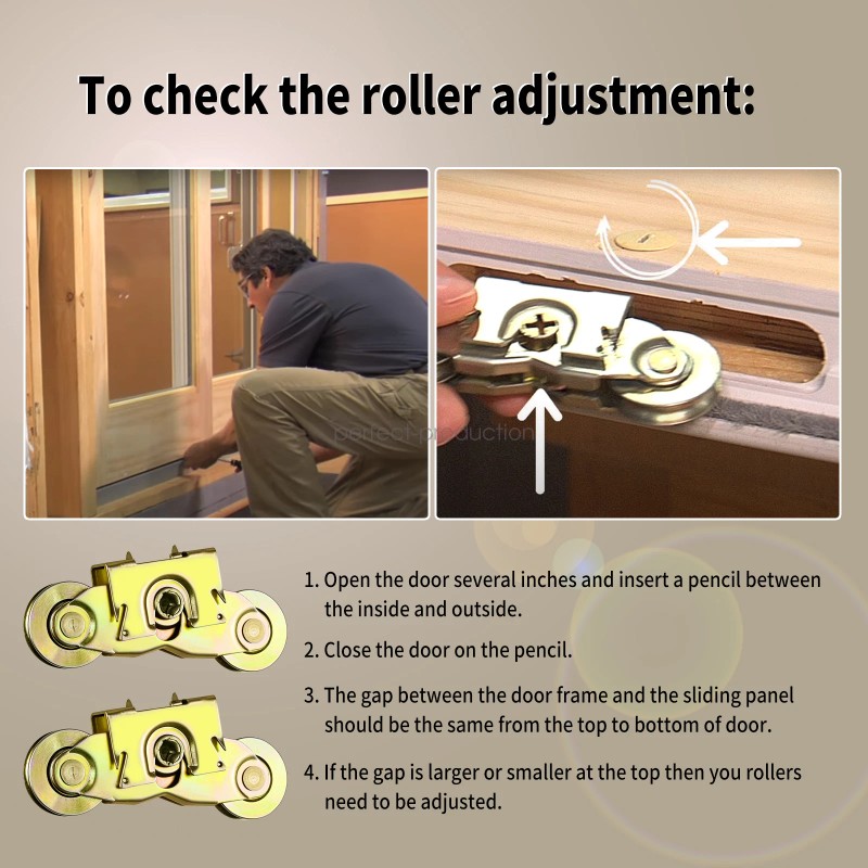 For Andersen 2pc Patio Door Tandem Roller For Andersen 1-1/4"