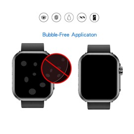 MIHENCE Screen Protector Compatible for Jacoosa K62 Smartwatch, 3D Full Screen Coverage PMMA Protective Film for K62 1.85'' Smart Watch (3 PCS)