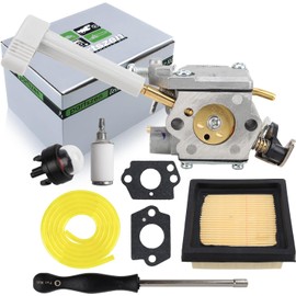 partszen Carburetor for Homelite 308054093 Walbro WT-1086 42CC BP Blower with Air Filter Fuel Filter Line