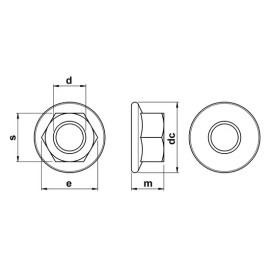 RED BOAR CHAIN 5/16"-18 NC Serrated Flange Nuts - Zinc Plated (QTY 100)*