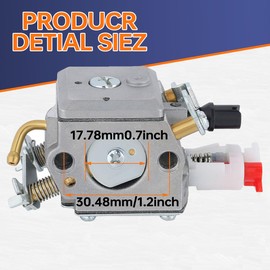 ZAMDOE 503283208 Carburetor for Husqvarna 340 340E 340EPA 345 345E 345EPA 346XP 350 350EPA 351 354EPA 357 359 Chainsaw Replace Zama C3-EL18 C3-EL42 503281614 503281812 Carburetor