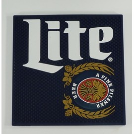 Miller Lite Professional Wait Station Rubber Bar Mat Spill Mat Drip Mat
