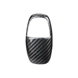 MACHSWON Handle Sticker - Black Carbon Fiber Car Gear Shift Knob Cover, Interior Trim, Compatible with Dodge Challenger Charger 2015-2019