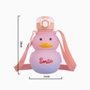 zhongguoqiaomao Duck Straw Bottle 800 ml Duck Water Bottles with