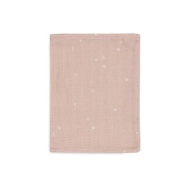 Jollein Waschlappe Baby - Twinkling, Wild Rose - 3er Pack - 15x20cm - 100% Baumwolle - Waschhandschuh Baby - OEKO-TEX Zertifiziert