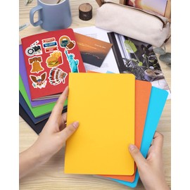 Gwybkq A5 Lined Notebooks Bulk Journals for Kids Writing 16 Packs(5.5x8.3) College Ruled,Colored Notebooks for College Students Teen School Office Supplies Note Taking