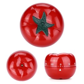 Kitchen Timer, Cooking Timer Tomato Shaped Mechanical 60 Minutes Countdown Timer Kitchen Cooking & Baking Helper No batteries needed 7.2 x 5.5cm