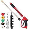 Hourleey Pressure Washer Gun, Red High Power Washer Gun with