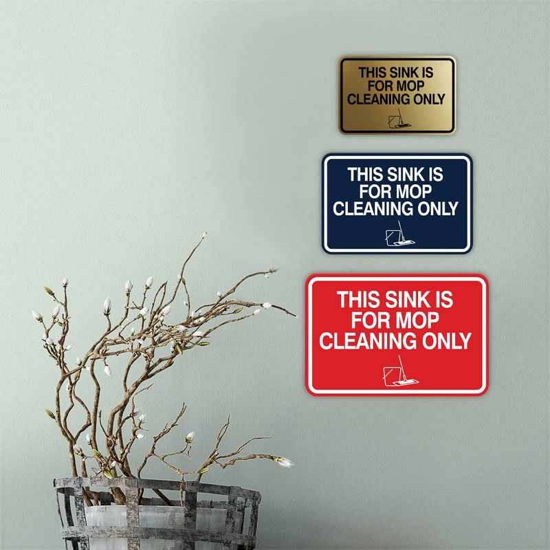 Signs ByLITA Classic Framed This Sink Is For Mop Cleaning