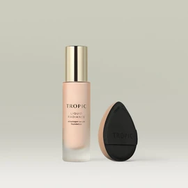 Tropic Skincare Liquid Radiance Adaptogen Serum Foundation, Shade 1 (Light with neutral undertones) / Foundation & Velvet Cushion