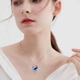 TYSO Mother's Day Gifts Mom Necklace S925 Sterling Silver Mom Grandma Necklace Birthday Mothers Day Jewelry Gifts for Mom Grandma Wife