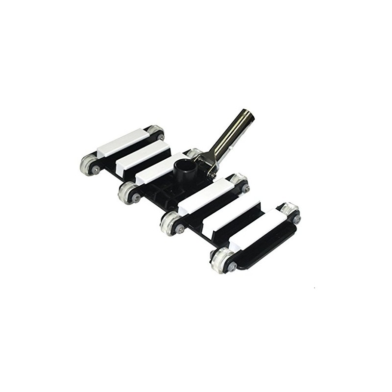 ATIE Heavy-Duty Professional-Grade Flexible Weighted Pool Vacuum Head with Chrome