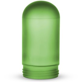OHLECTRIC Green Replacement Weather Tight Light Fixture – Threaded Bulb Cover – Sturdy Clear Glass Protectant – Frosted Globe Shade – Outdoor Vapor Proof Fixture