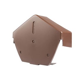 Timloc 99108 Brown Dry Fix Verge System for Profiled Roof Tiles-Angled Ridge Cap