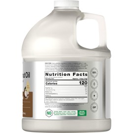 Horbäach Coconut Oil for Cooking | Liquid | 64 oz | Fractionated & Unflavored | Keto Friendly | Vegetarian, Non-GMO & Gluten Free