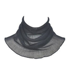 SIL-VENDER UV Protection Goods, Neck Protection, Neck Cover, Silk, UV Protection, Women's, Sunshade, Neck Warmer, Silk, Present, Respect for the Aged Day, Birthday, Gift, 09 black