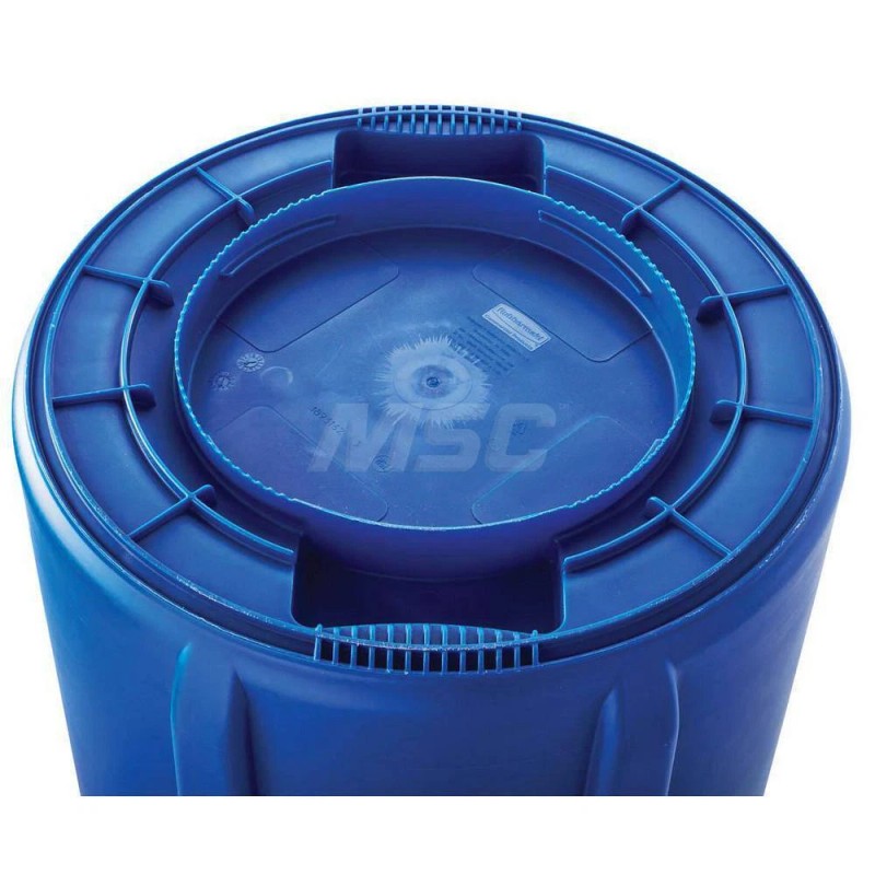 Rubbermaid fg263200dgrn 32 Gal Round Green Trash Can Polyethylene