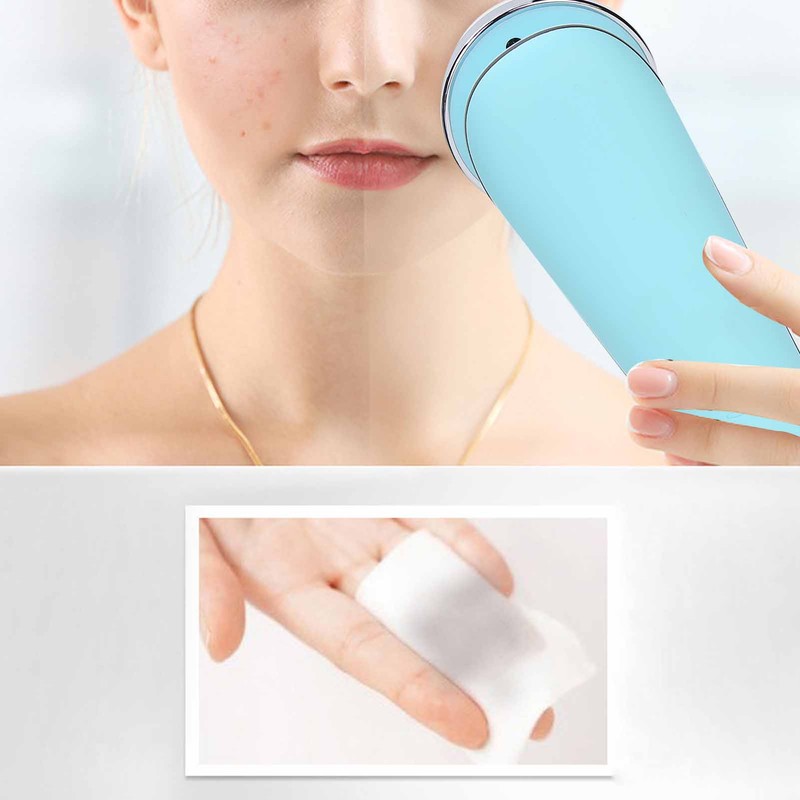 Household Vibration Facial Cleansing Machine Serum Import Massage Beauty InstrumentBlue