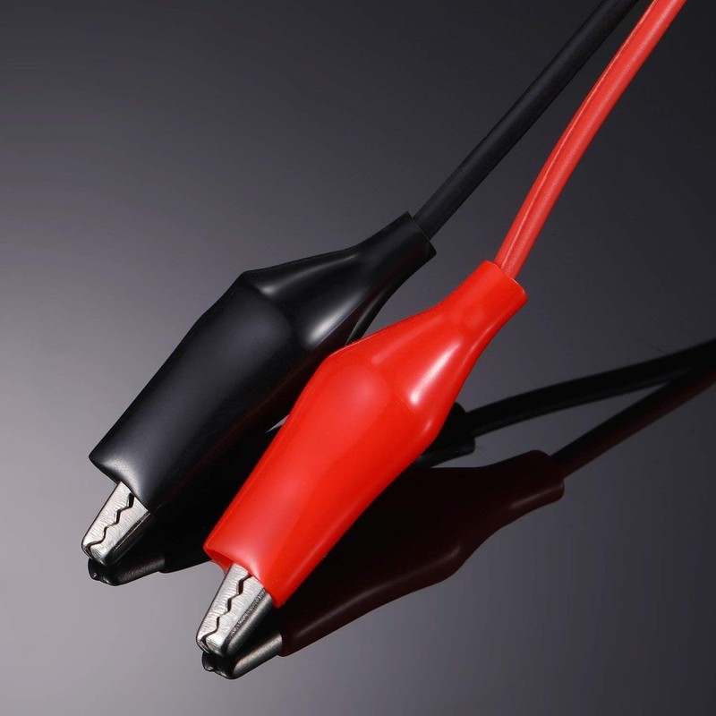 Crocodile Clips, 10 Pcs Small Alligator Clips with Wires Electrical