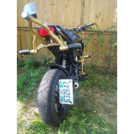 Beetelo Side mount license plate bracket fender eliminator For Kawasaki Z125 BR125 & Pro