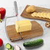 WGPG Multipurpose Cheese Slicer Cutter, Acacia Wood Cheese Slicers Board