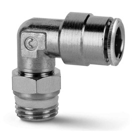 Camozzi S6520 6-1/4 Swivel Elbow, Push In Fitting, 6 mm Tube, 1/4" Thread (Pack of 10)