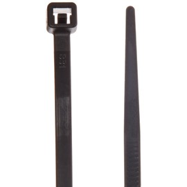 Aviditi CTUV740 Nylon UV Stabilized Cable Tie, 7" Length x 0.14" Width, Black (Case of 1000)