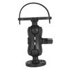 Fish Finder Mount, Dual 360° Swivel Ball Mount Fish Finder