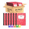 E-CLIPS USA Composition Notebooks, (48 Pack), Wide Ruled Composition Notebook,
