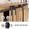 EaseLife 6 FT Mini Cabinet Bypass Sliding Barn Door Hardware