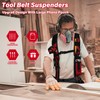 MELOTOUGH Tool Belt Suspenders Tool Bag Suspenders Padded Construction Work