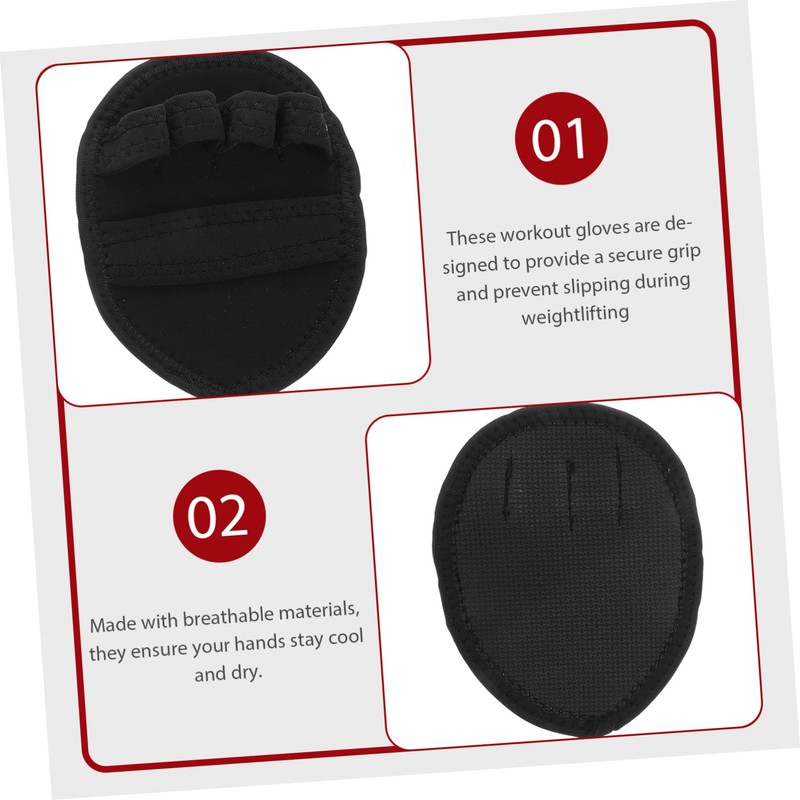 BESPORTBLE 1 Pair Grip Pads: Lifting Grips Gym Workout Gloves