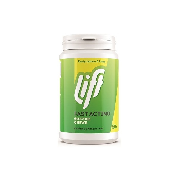 Lift Fast Acting Glucose Chews 50 - Zesty Lemon & Lime