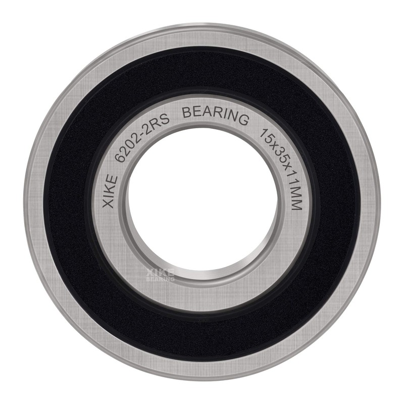 XIKE 6202-2RS Ball Bearings 15x35x11mm, Bearing Steel and Double Rubber