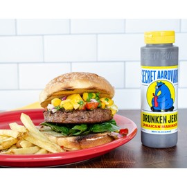 Secret Aardvark Drunken Jerk Hot Sauce - Jamaican Jerk Sauce and Marinade, Made with Jamaican Jerk Seasoning, Soy Sauce, & Habanero Peppers, Non-GMO, Low Carb, Spicy BBQ Sauce - 8 fl oz 2 Pack