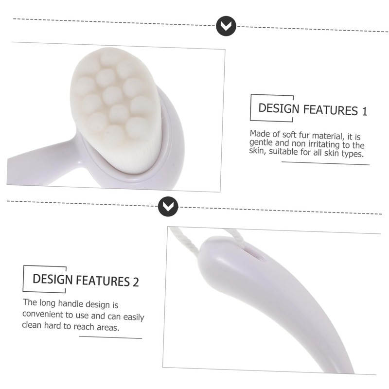 NOLITOY Deep Pore Cleansing Brush Face Scrubber Exfoliator Tool Handheld