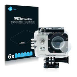 6x Screen Protector for Qumox SJ4000 Sports HD DV Action Cam Lens (housing) Protection Film - Crystal-Clear, Bubble-Free