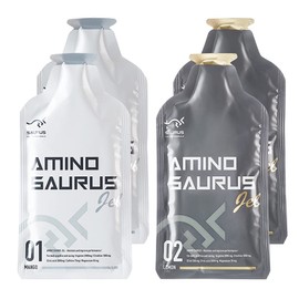 AMINO SAURUS GEL(アミノサウルス ジェル) アルギニン2000mg シトルリン1000mg クエン酸2000mg マグネシウム50mg カフェイン75mg レモン味 マンゴー味 2種各2合計4個入り 国産