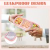 Sekonow Snack Containers with Leakproof Lids, 3 Compartment Lunchable Meal