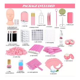Kit Profesional De Extensión De Pestañas Kit De Pestañas Con