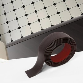 16Ft Floor Transition Strip Self Adhesive, Vinyl Flooring Transition Strip Wood to Tile, Floor Edge Trim for Laminate Floor Gaps and Doorway Transitions