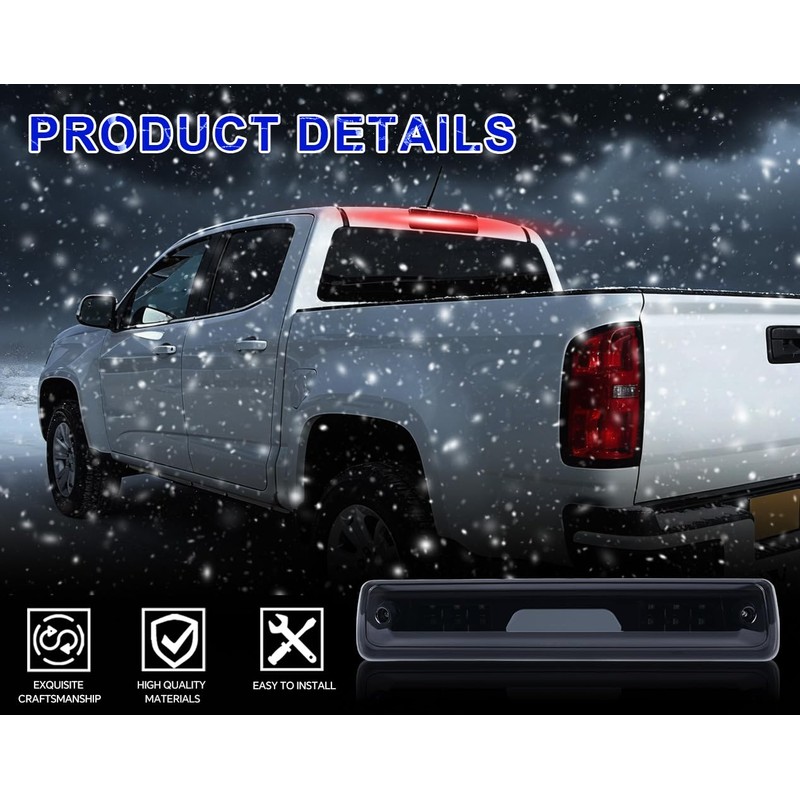 PIT66 LED 3rd Brake Light Compatible with Colorado/Canyon 2015-2018 Cargo