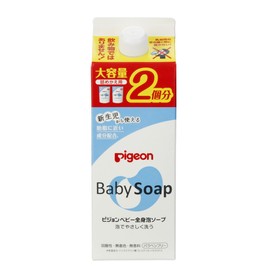 Pigeon baby whole body foam soap refill 2 times 800ml (baby soap)