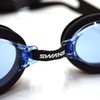 Swans SWRV-003N (BL) Swim Goggles, For Adults, Anti-Fog, UV Protection,